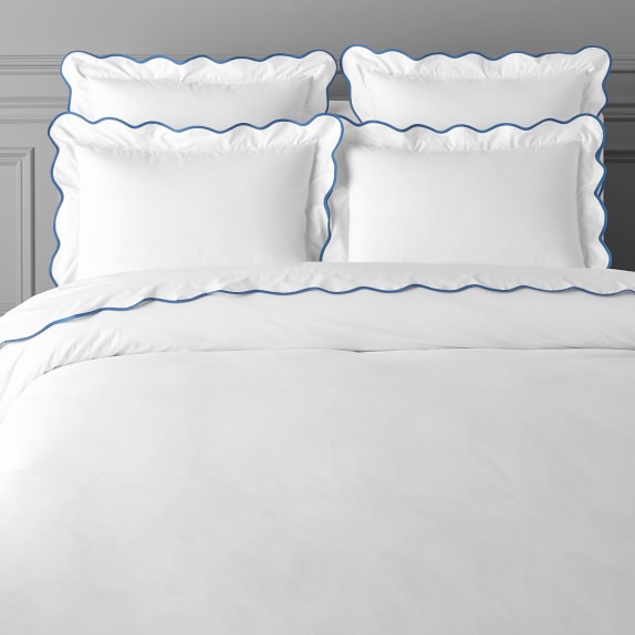 white scallop duvet cover