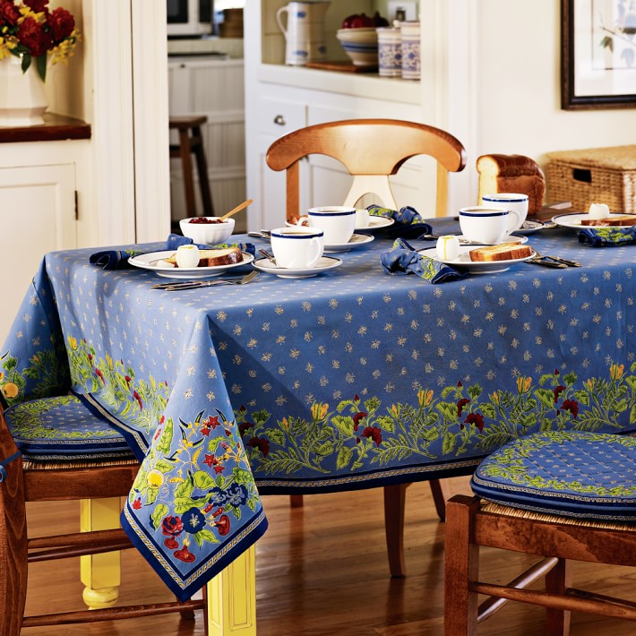 We've freshened the intricate floral motif of our Provençal-s...