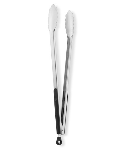 OXO Stainless-Steel Locking Tongs, 16