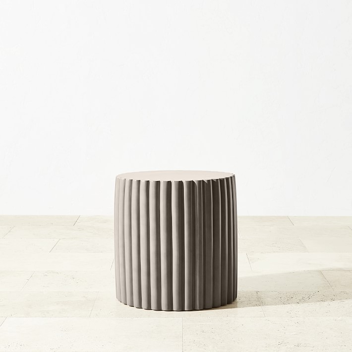 Fluted Table Riser Tropea Fluted Accent Table | Williams Sonoma