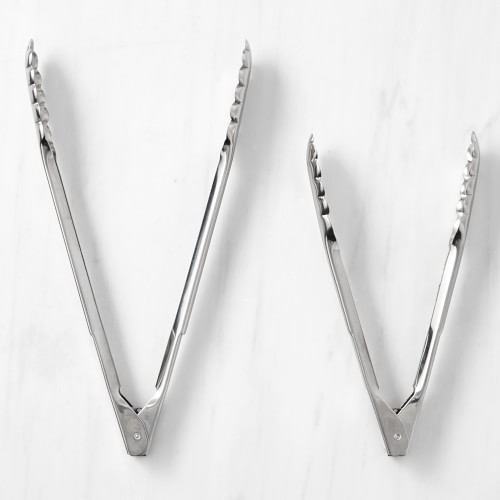 Williams Sonoma Open Kitchen Stainless-Steel Tongs, Set of 2