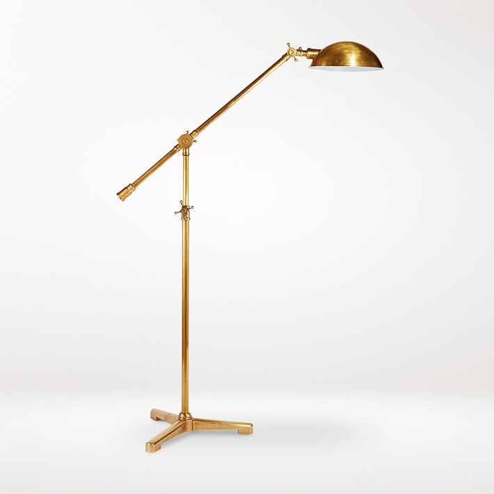 task floor lamp brass