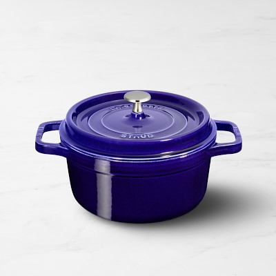 Staub Enameled Cast Iron Round Wide Dutch Oven, 6-Qt. | Williams Sonoma