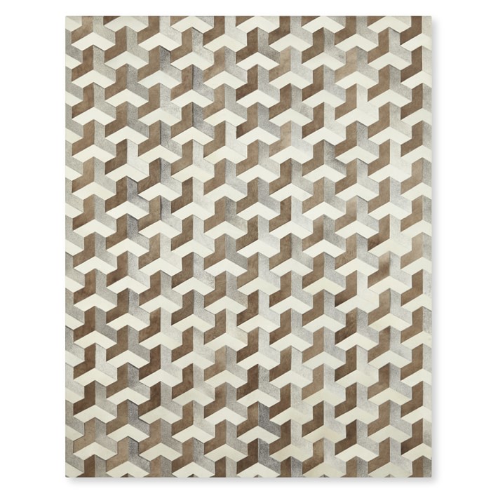Tetra Pieced Cowhide Rug Williams Sonoma