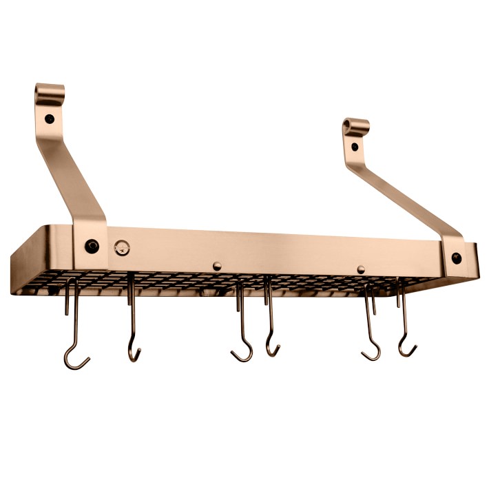 Enclume Wall-Mounted Narrow Shelf Pot Rack | Williams Sonoma