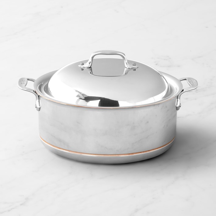 AllClad Copper Core Round Roaster Williams Sonoma
