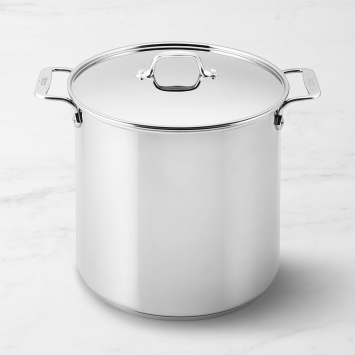 6 Piece Stock Pot Set Saucepan Stew Casserole Pots Stockpot Pans Gift 18/10 New 
