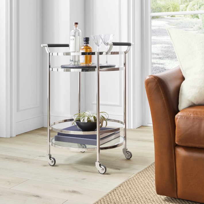 Truman Round Bar Cart Williams Sonoma