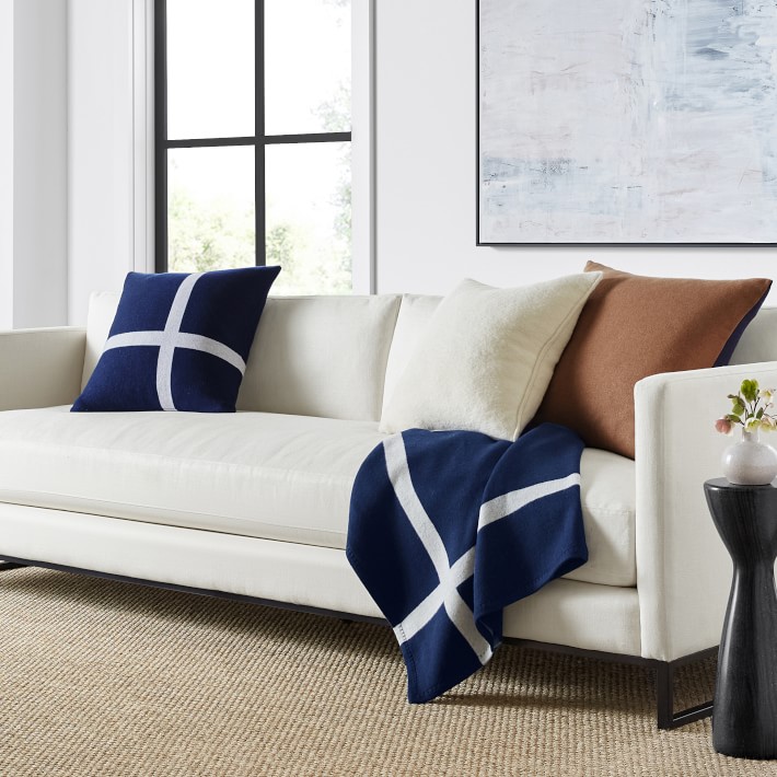 Cashmere & Wool Equestrian Throw Blanket Williams Sonoma