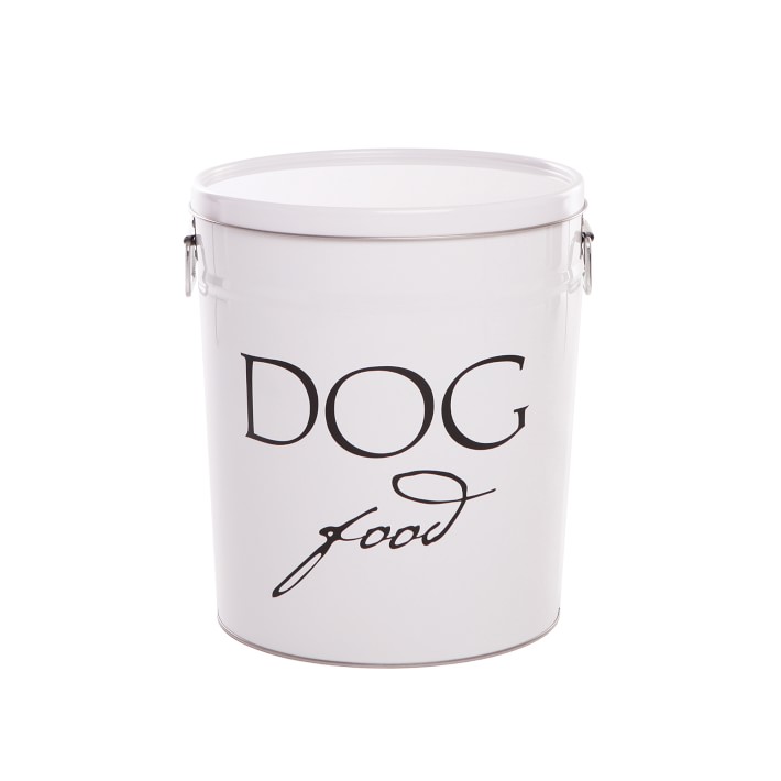 Harry Barker Classic Dog Food Storage, Medium, White Williams Sonoma