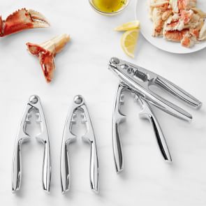 LOBSTER PICKS Williams & Sonoma Stainless Steel 18/10 set of 4 Made In Italy NEW 