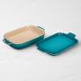 Le Creuset Stoneware Rectangular Baking Pan with Platter Lid | Williams ...