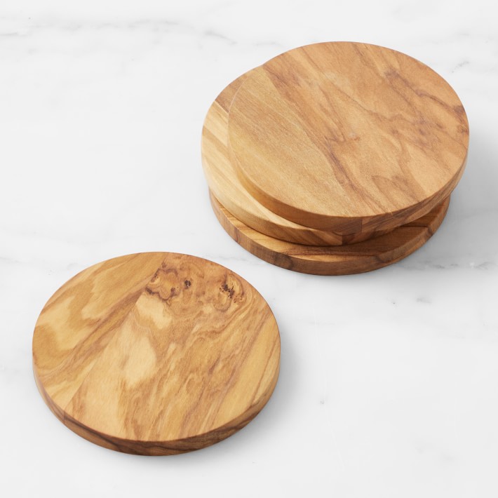 Olivewood Coasters, Set of 4 Williams Sonoma