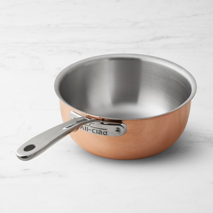AllClad C4 Copper Saucier Williams Sonoma