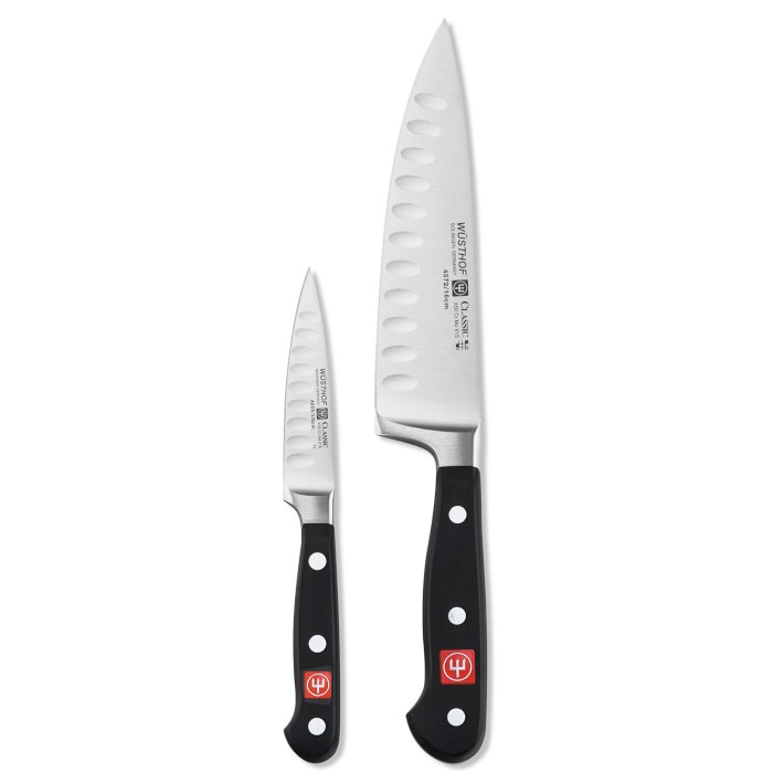 Wüsthof Classic 2Piece HollowEdge Chef's Knife Set Williams Sonoma