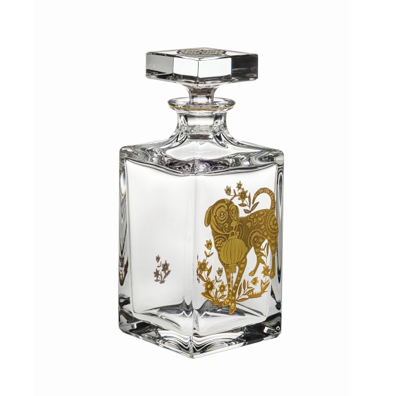 Vista Alegre Crystal Quadrat Whisky Decanter 