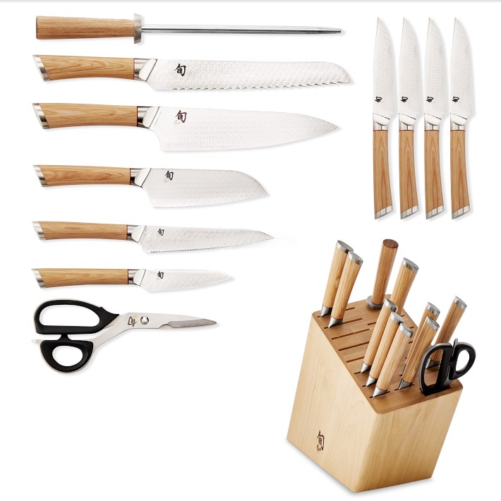 Shun Hikari 12Piece Knife Block Set Williams Sonoma