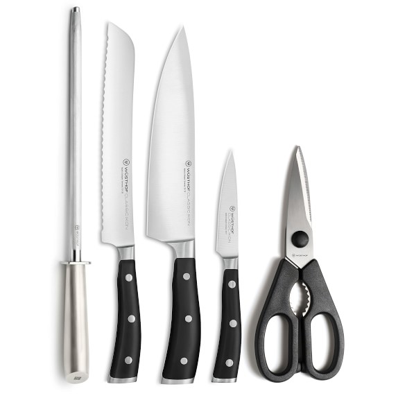 wusthof classic ikon 6 piece knife block set