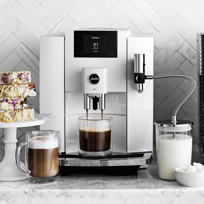JURA E8 Chrome Fully Automatic Espresso Machine Williams Sonoma