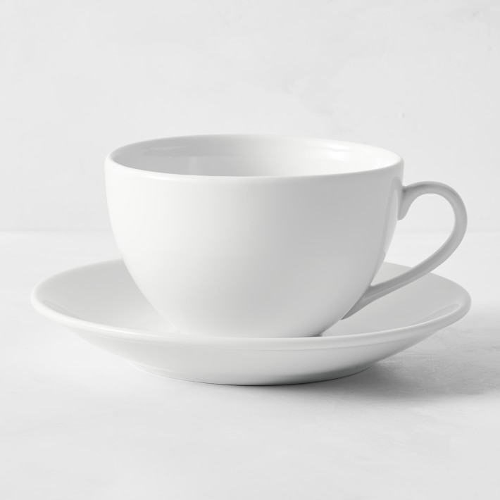 williams-sonoma.com | Apilco Très Grande Porcelain Cups & Saucers
