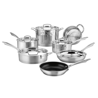 Cuisinart Professional Series Stainless-Steel 11-Piece Cookware Set ...