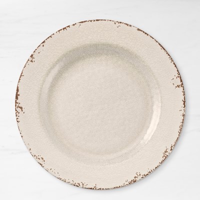 Rustic® Outdoor Melamine Charger Plate, Ivory