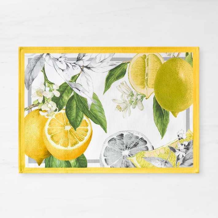 Meyer Lemon Placemats Williams Sonoma