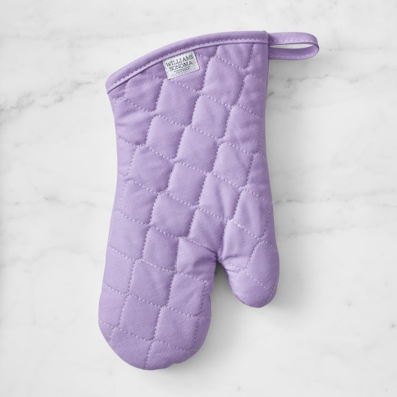 purple oven mitts