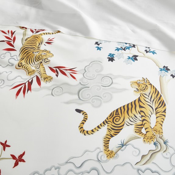 williams sonoma tiger duvet