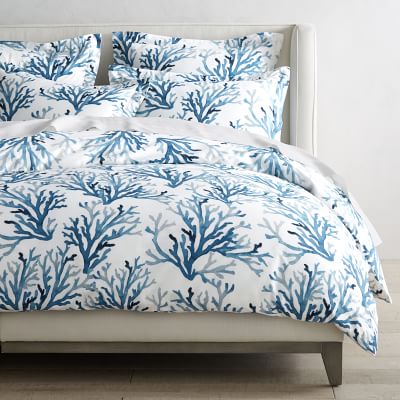 blue coral duvet cover