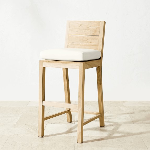 teak outdoor stool