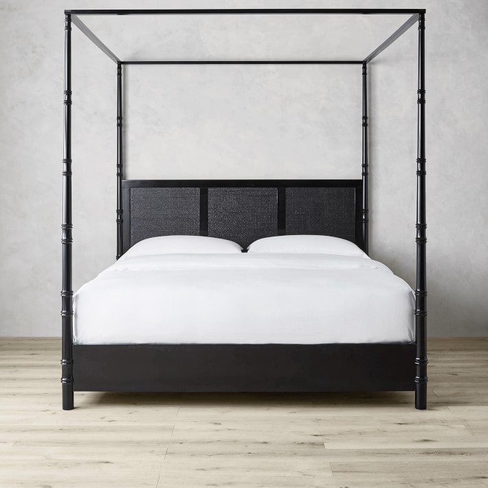 FourPoster Cane Bed Luxury Beds Williams Sonoma