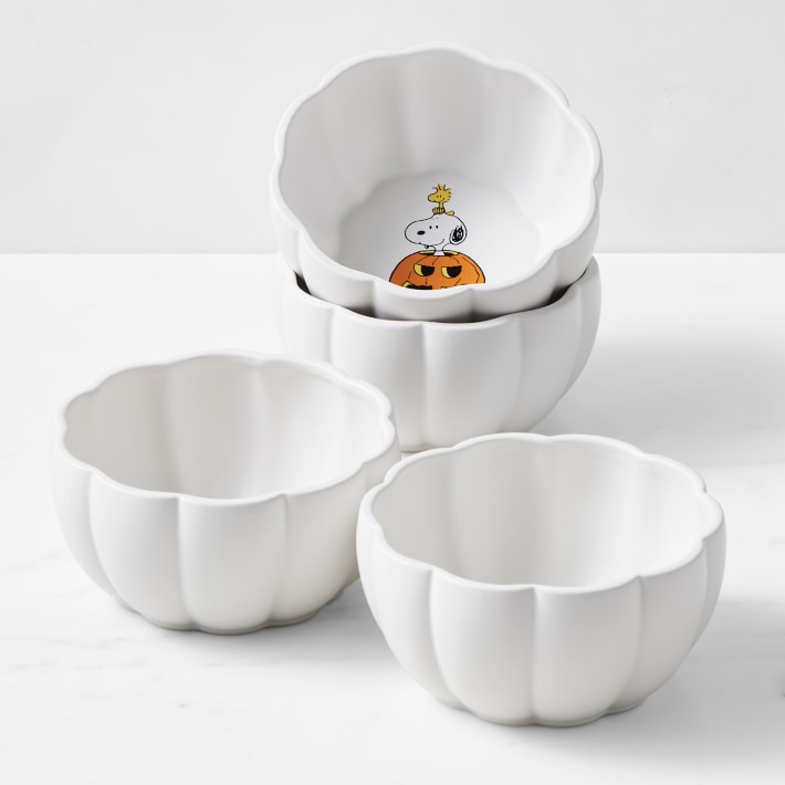 PEANUTS™ Halloween Cereal Bowls, Set of 4 Williams Sonoma