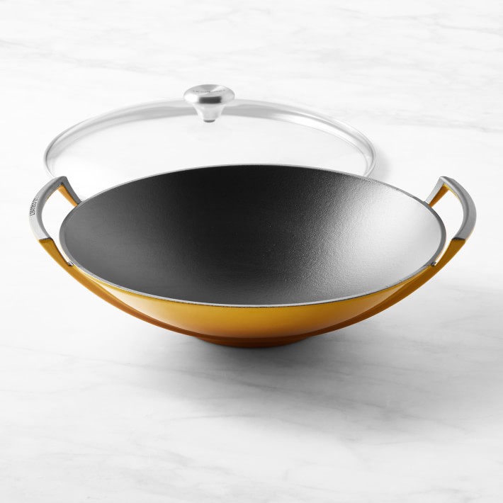 Le Creuset Signature Enameled Cast Iron Wok Williams Sonoma