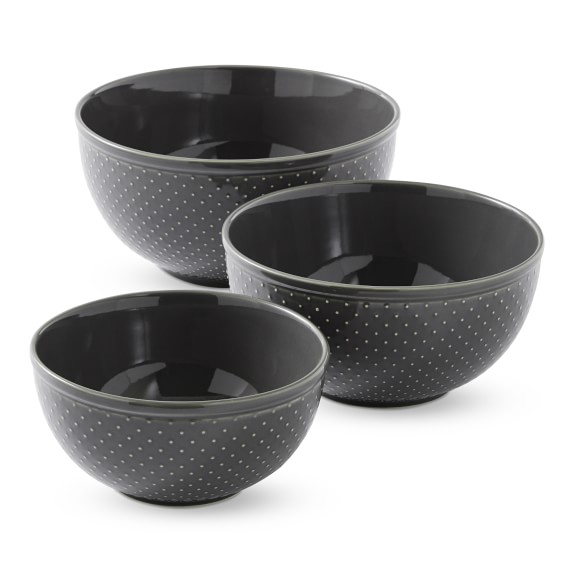 gray mixing bowls