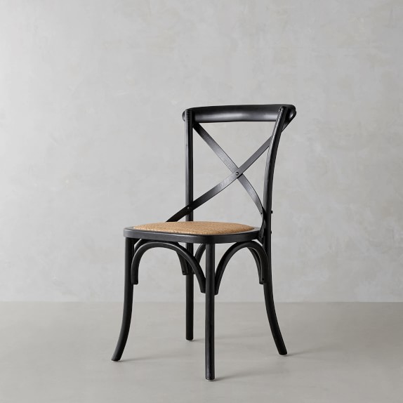 black bistro dining chair