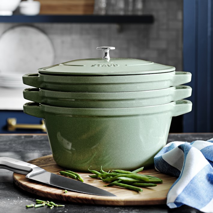 Staub Enameled Cast Iron Stackable 4Piece Cookware Set Williams Sonoma