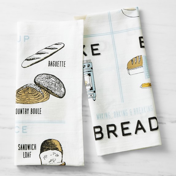 Flour Sack Towels, Bread, Set of 2