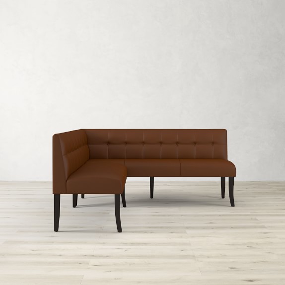 leather dining banquette