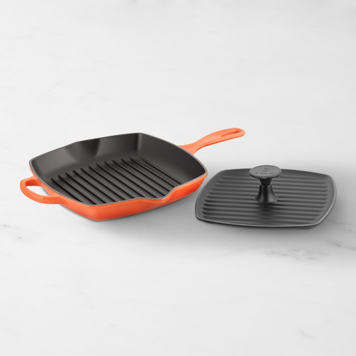 Le Creuset Signature CastIron Square Grill Pan & Press Set Williams