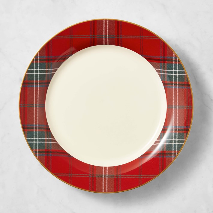 Tartan Dinner Plate Set Set of 4 Williams Sonoma