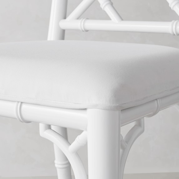 white chippendale counter stool