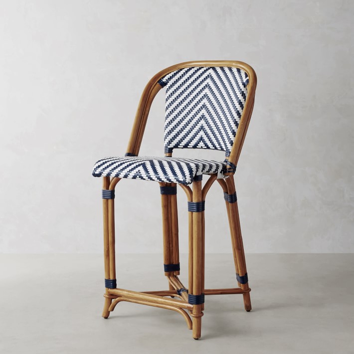 parisian bistro woven counter stool