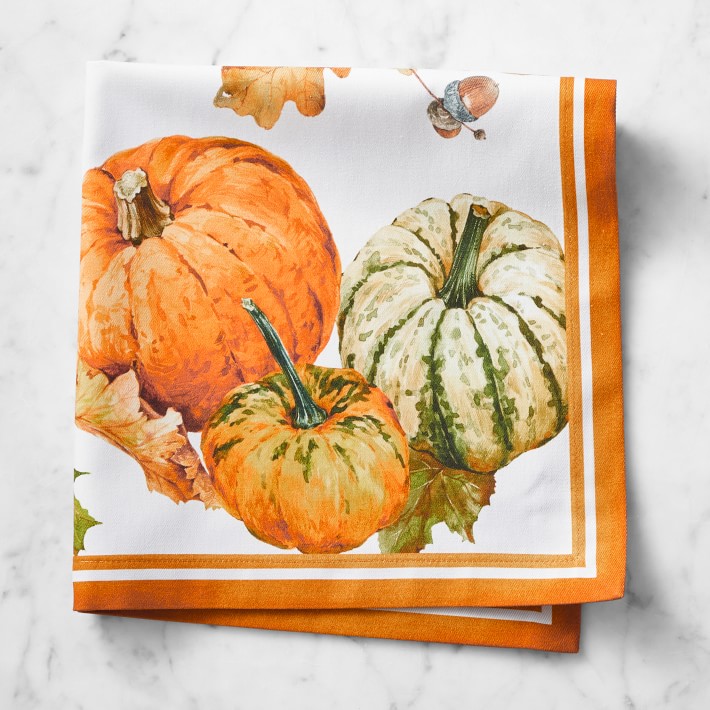 Heirloom Pumpkin Cloth Napkins - Set of 4 | Williams Sonoma