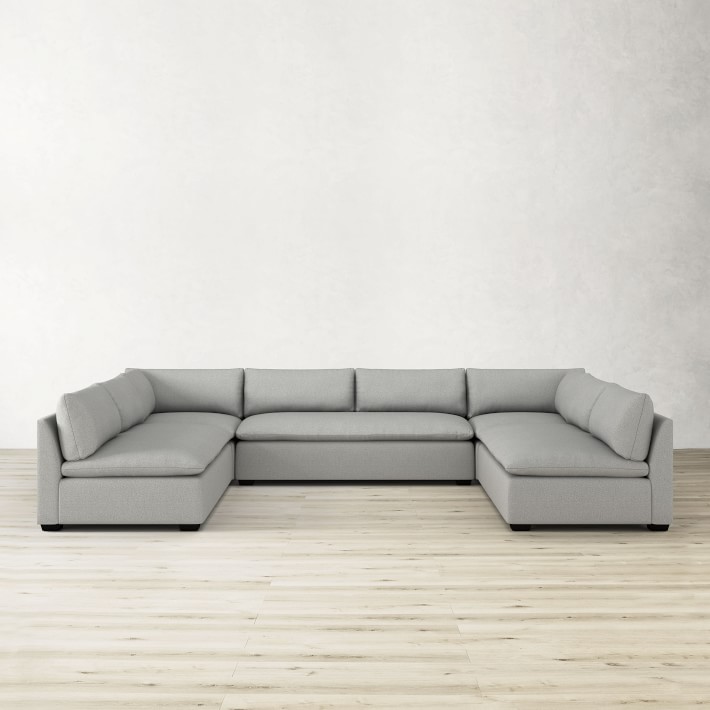 Laguna 5Piece UShape Armless Loveseat Sectional Sofa Williams Sonoma