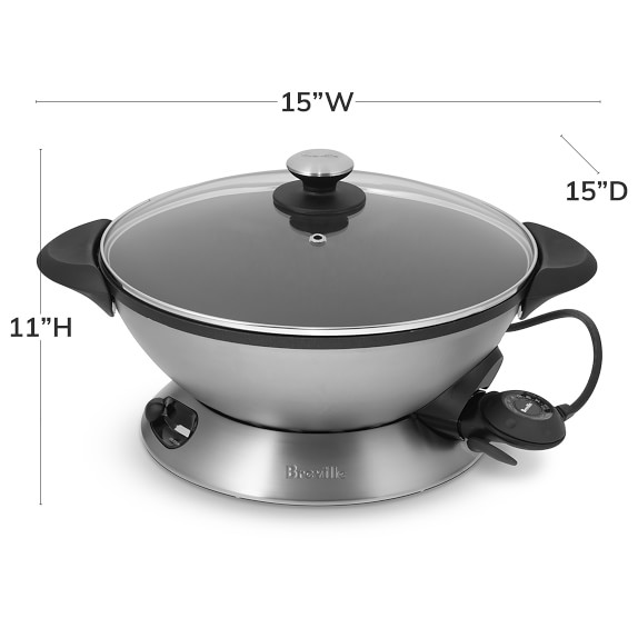 breville stainless steel electric fry pan