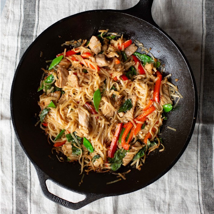 Lodge Chef Collection Seasoned Cast Iron Stir Fry Skillet, 12" Williams Sonoma