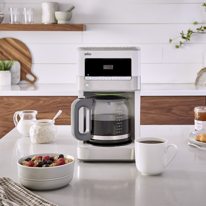 Braun BrewSense Drip Coffee Maker 12Cup, White Williams Sonoma