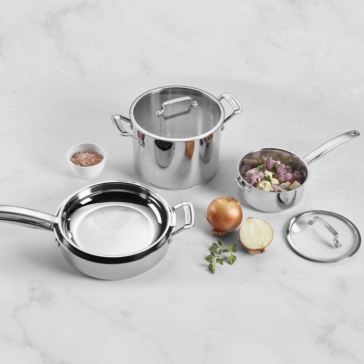 Cuisinart Triply SmartNest StainlessSteel 11Piece Cookware Set