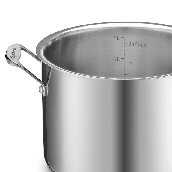 Cuisinart Chef’s Classic 8QT Stockpot Metal Lid Stainless Steel 